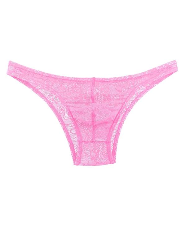 MERSODA Pink Polyester and Spandex Thong Bikinis Underwear L JioMart