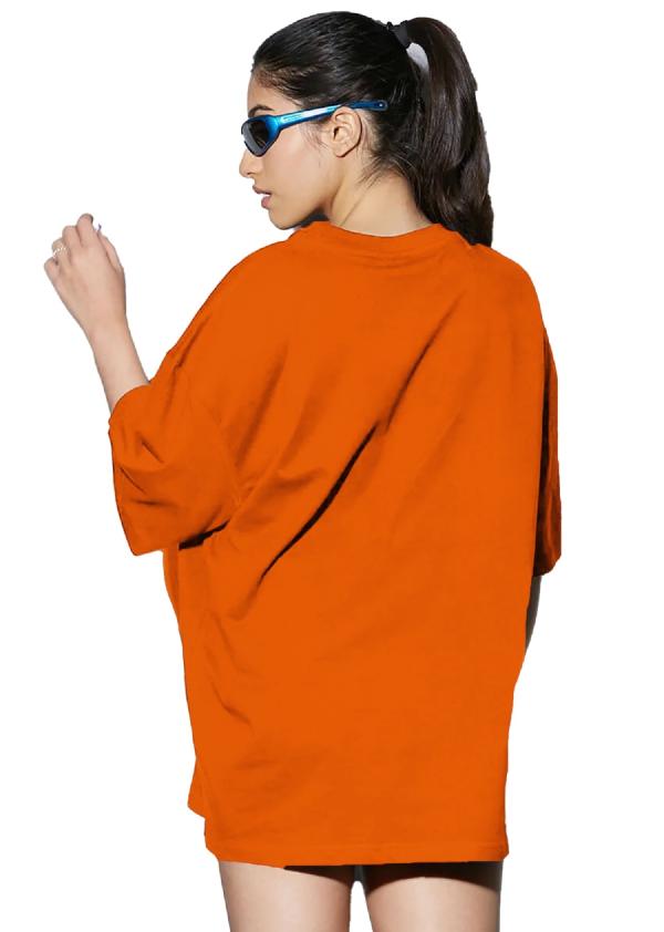 LEOTUDE Cotton Blend Half Sleeve Oversized TShirts for Women's JioMart