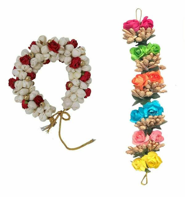 GADINFASHION Multicolor Womens Mogra Hair Flower Artificial flower