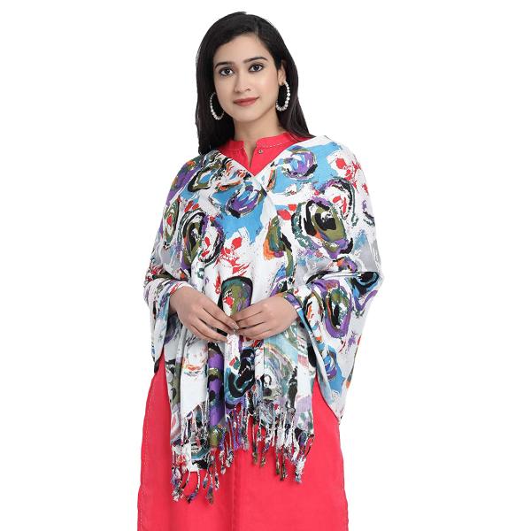 Wicked Stitch Womens Purple Printed 100 Percent Viscose MultiColored