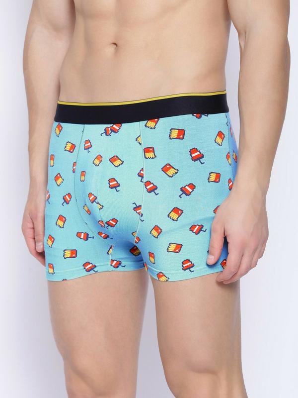 Bummer Mc Bum Blue Printed Modal Trunks for Men JioMart