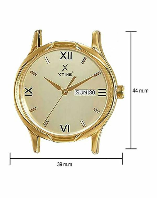XTIME Analog Gold Dial Brown Strap Watch for Men & Boys JioMart