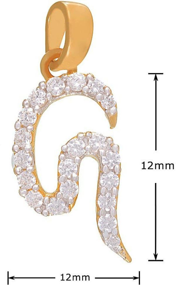 Mahi Gold Alloy Glamorous G Pendant For Men & Women JioMart