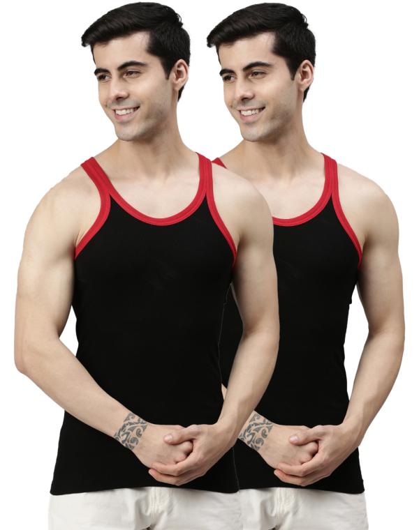 Lux Cozi Black Gym Vest for men's Pack of 2 JioMart