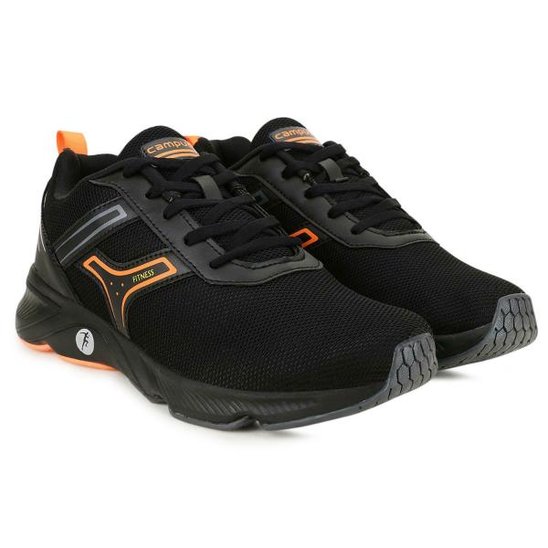 Campus HURRICANE Black Men's Running Shoes JioMart