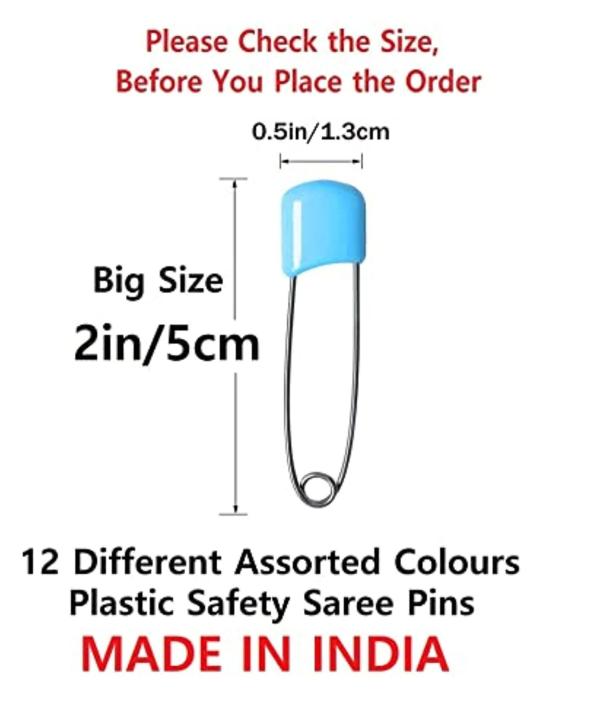 VAMA Heavy Plastic locking Safety Pin Nappy lock Pin Saree pin Hijab