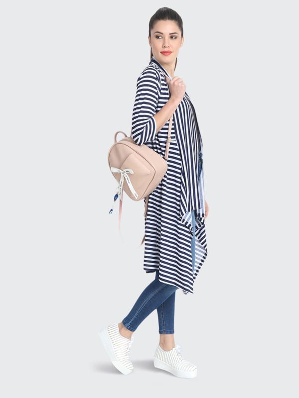 BuyNewTrend Women Navy Hosiery Long Shrug JioMart