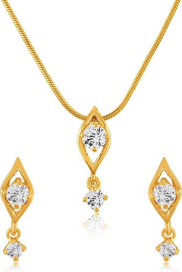 Mahi Women Gold Plated Alloy Jewellery Set (Gold) JioMart