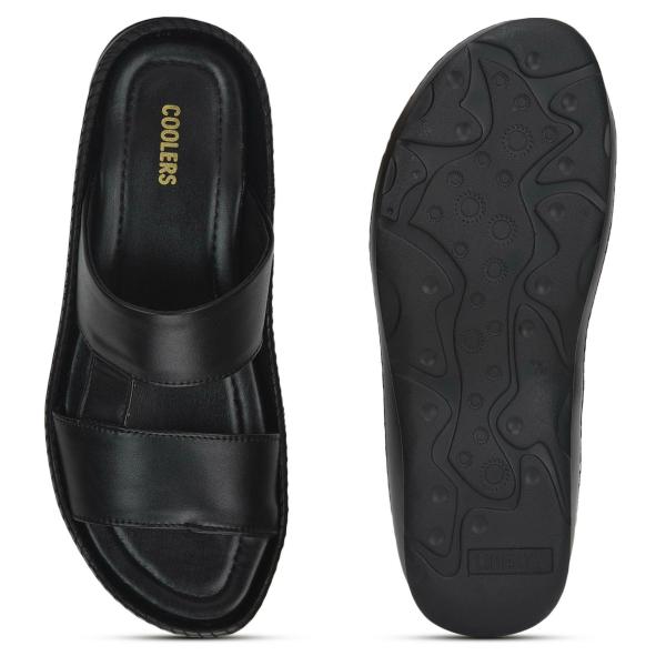 COOLERS By Liberty Stemer12_Black Slippers For Men JioMart