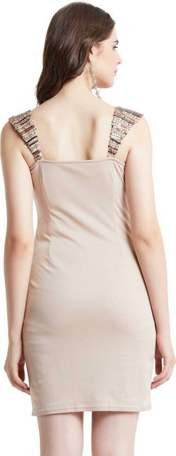 LY2 Women Bodycon Beige Dress JioMart