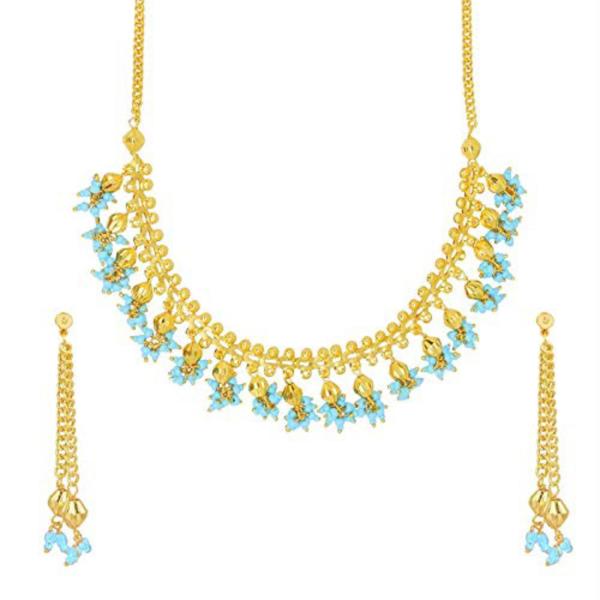 Bodha Brass Gold Jewellery Necklace Set 22K with Earrings For Women JioMart