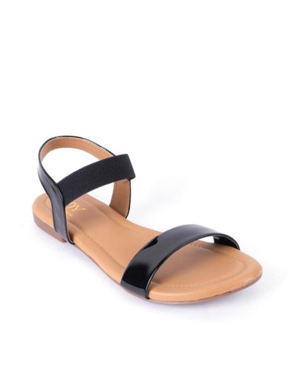 Joytouch Women Flat Sandals (Black) JioMart