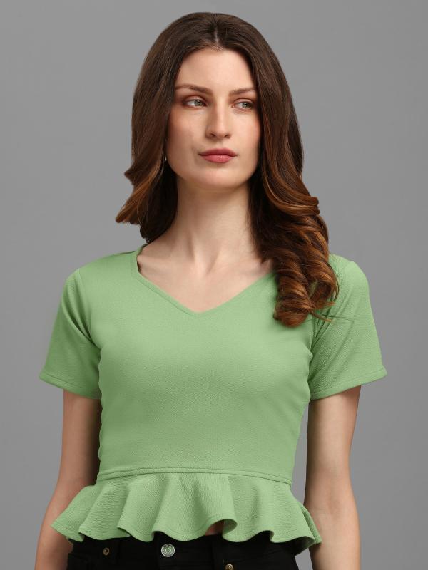 Purvaja Women Parrot Solid Western Top - JioMart