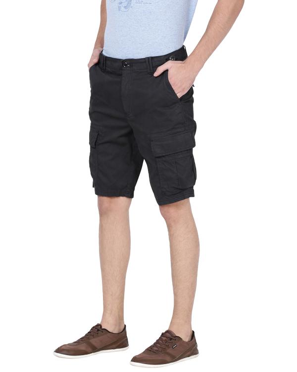 tbase Cotton RFD Strech Solid Graphite Overdyed Cargo Shorts JioMart