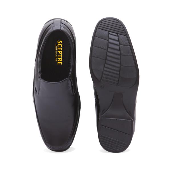 SCEPTRE Black Genuine Leather OFFICE shoes and PARTY wear Formal Shoes