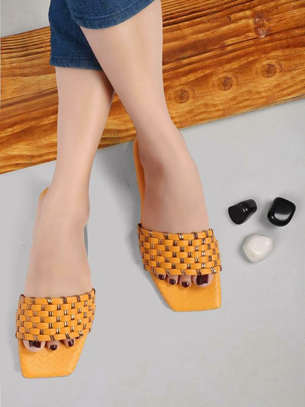 Zapatoz Women Mustard Flats JioMart