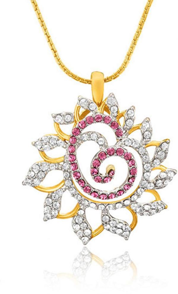 Mahi GoldPlated Brass Alloy Pendant For Women (Ps1194129Gpinwhi) JioMart