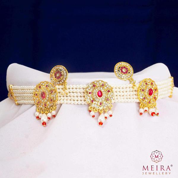 Meira Jewellery Copper Rajasthani Choker Set For Women JioMart