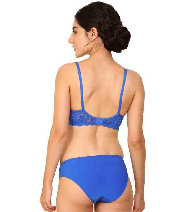 InCurve Women Cotton Bra Panty Set for Lingerie Set ( Pack of 3