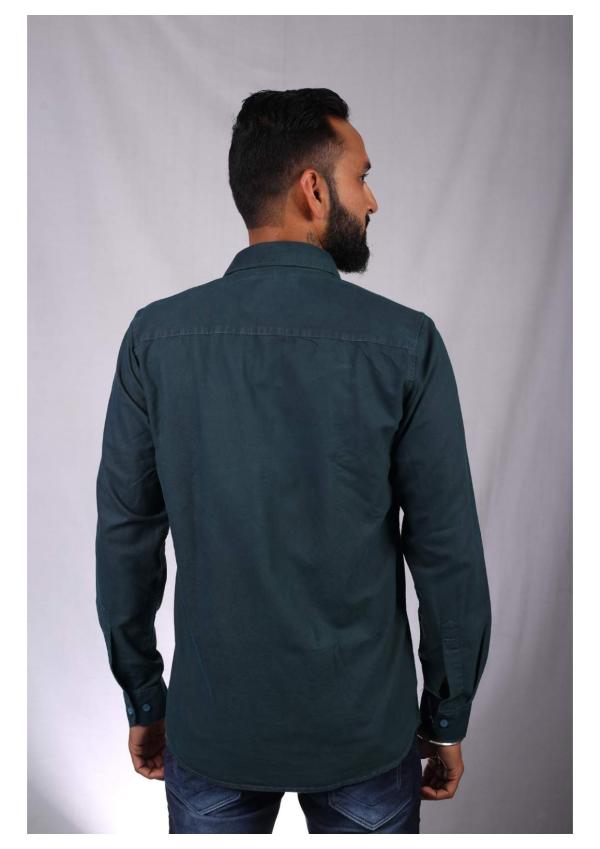 blue collars Men Slim Fit Solid Cut Away Collar Casual Shirt JioMart