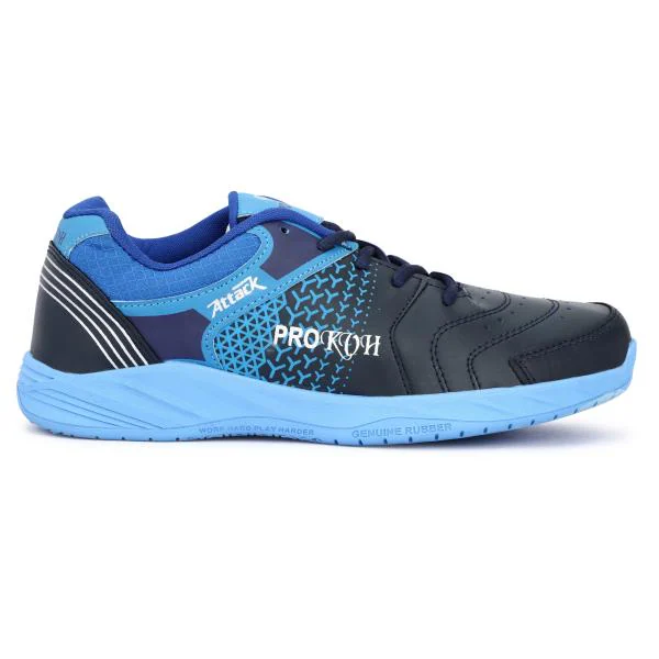 PRO KVH Men's Blue PU LaceUp Badminton ShoesIdeal for Badminton