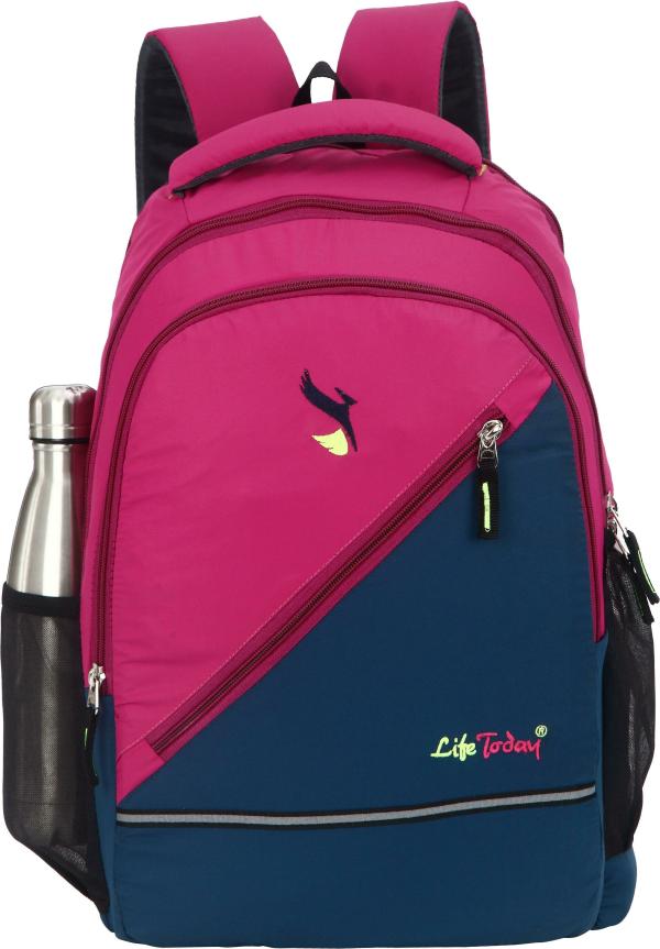 Life Today Navy Blue Polyester Backpack 35 L JioMart