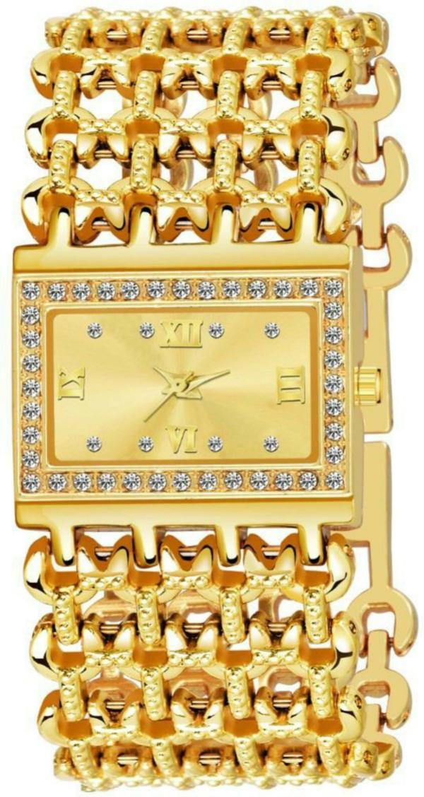 Bolun Analog Gold Dial Gold Strap Watch For Women JioMart