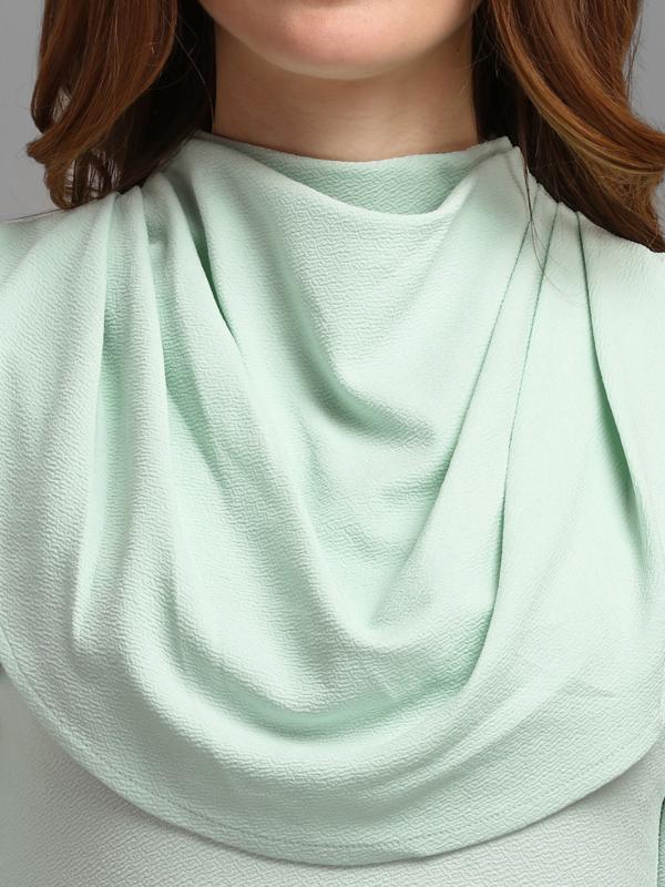 Purvaja Women Tea Green Color Empire Waist Western Dress JioMart