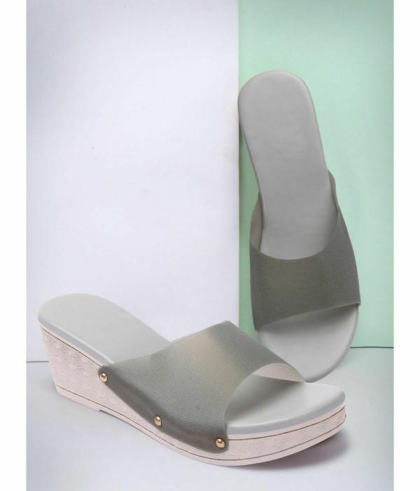 24 Wholesaler Grey Wedges Heel for women JioMart