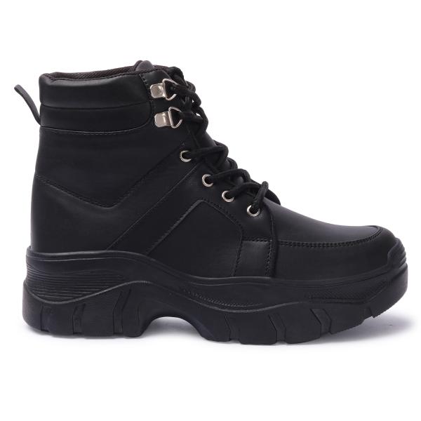 Vendoz Women Black Casual Boots JioMart