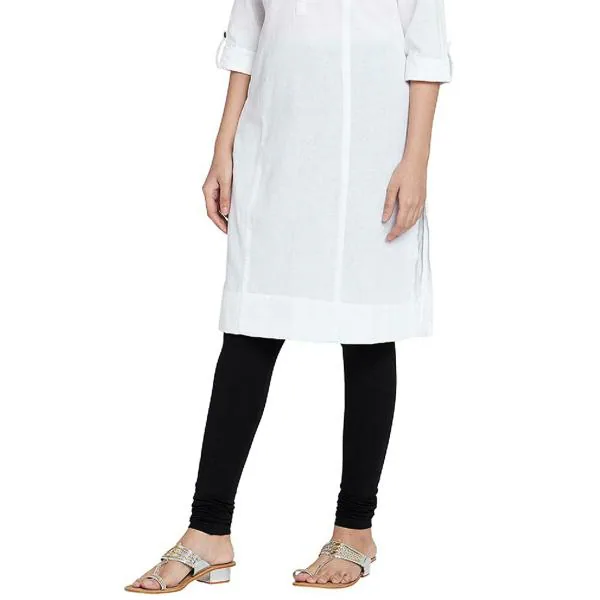 GO COLORS Women Black Solid 100 Cotton Leggings JioMart