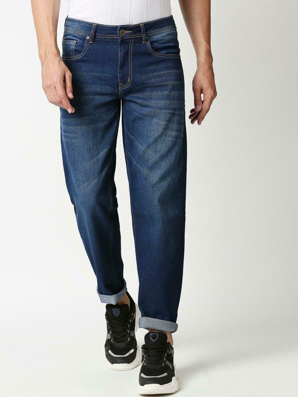 High Star Men's Blue Faded Jeans JioMart