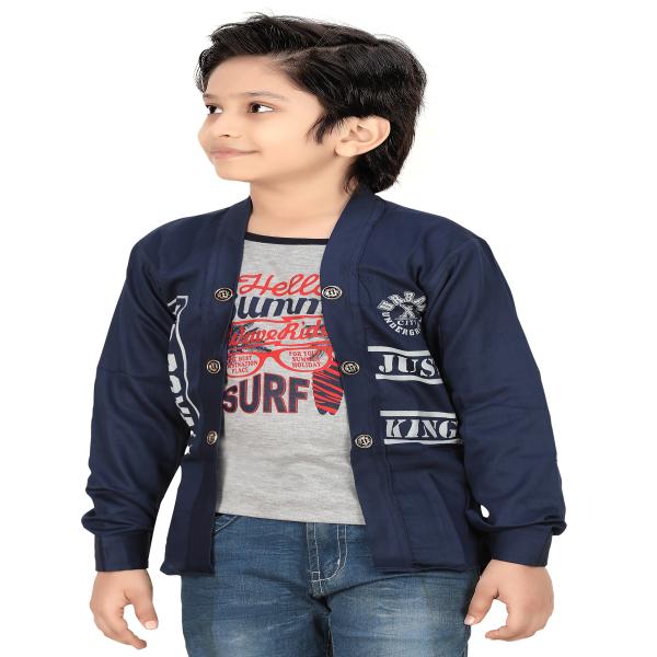 FOREVER YOUNG BOYS JACKET WITH ATTACHED TSHIRT JioMart
