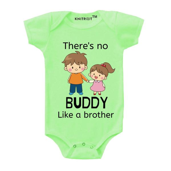 KNITROOT Unisex Green Cotton Romper JioMart