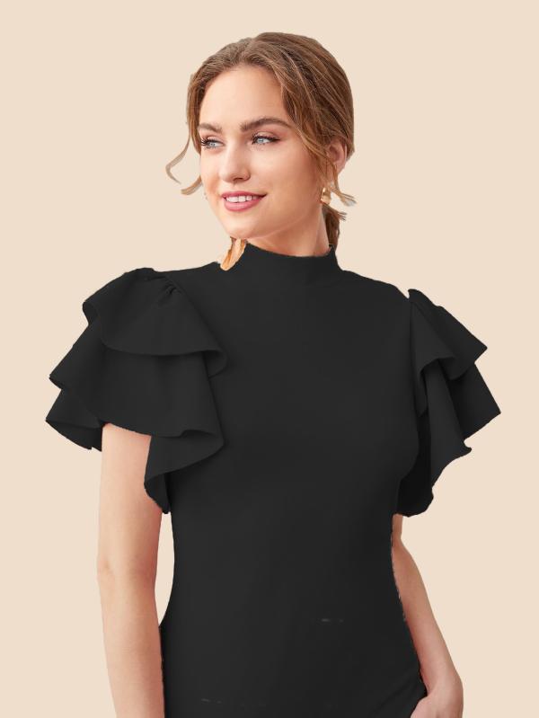 Emblica Black Polyester Bodycon Dress Xl JioMart