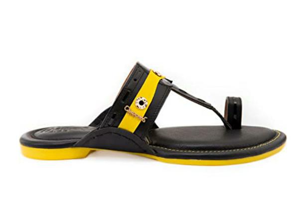 leather kolhapuri slippers