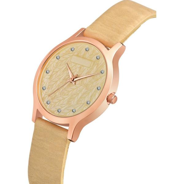 DAINTY Trendy Bronze Watch Designed Bronze Mesh Dial Analog Bronze Dial