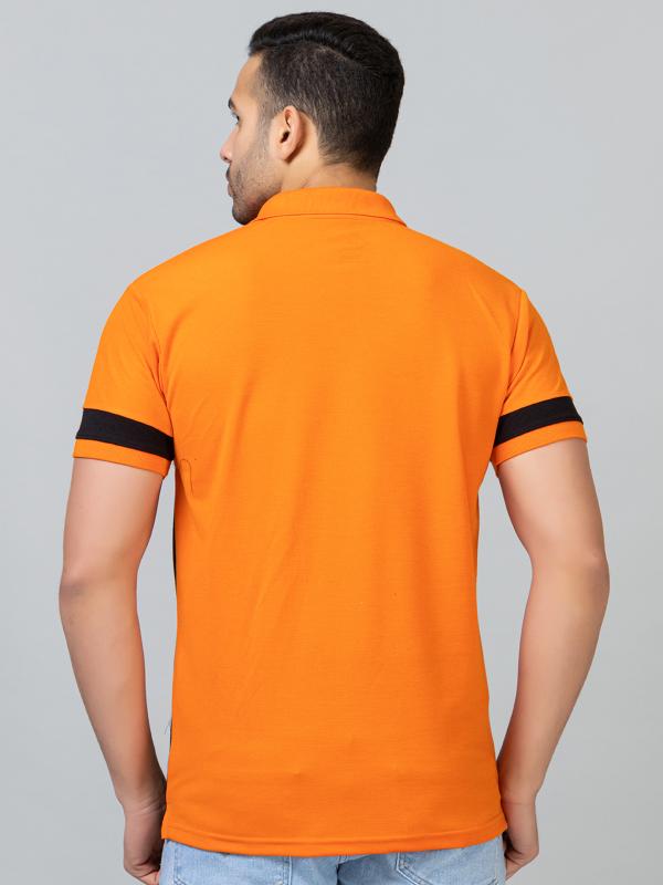 Ekom Men's Regular Fit Polo Shirt Half Sleeve Striped Polo T Shirt Colourblock Polo Tshirt