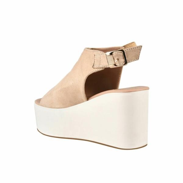Shoetopia Stylish Peep Toe Cream Platform Heels For Women & Girls JioMart