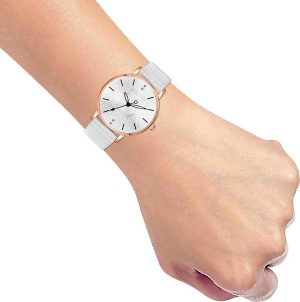 Missfox Analog White Dial White Strap Watch For Girls JioMart