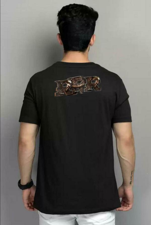 Deccan Store Men Black Printed Pure Cotton Round Neck TShirt XL JioMart