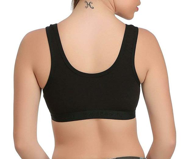Eve's Beauty Women Multicolor XXL Cotton Lycra Blend Sports Bra (XXL