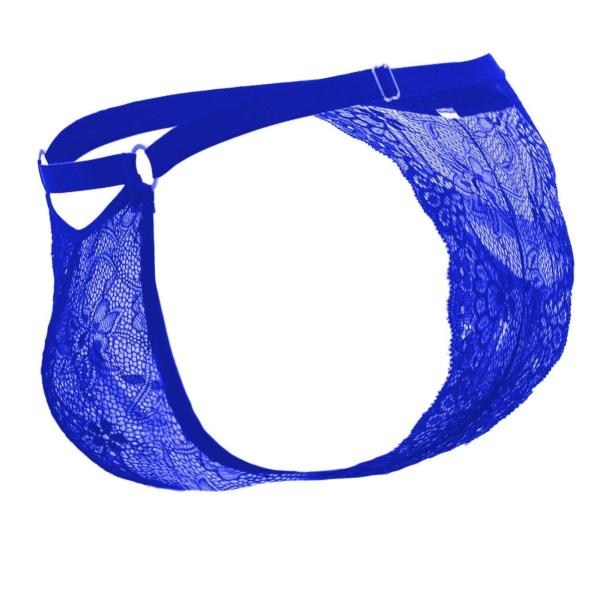 LEADWORT Royal Blue Polyester and Spandex Thong Bikinis Underwear L JioMart