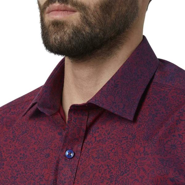 Park Avenue Men Formal Dark Red Shirt - JioMart