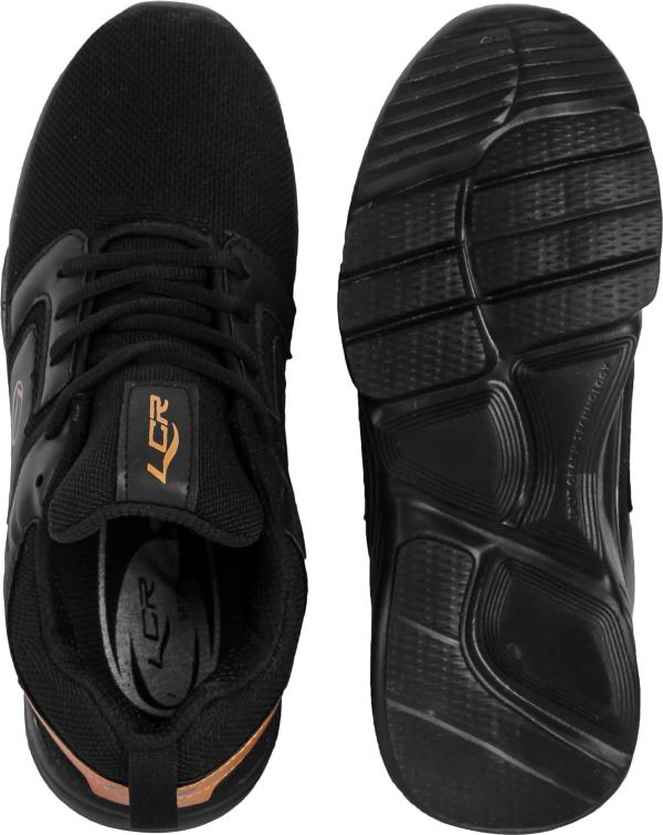 Lancer Men Running Shoes (Black and Gold) JioMart