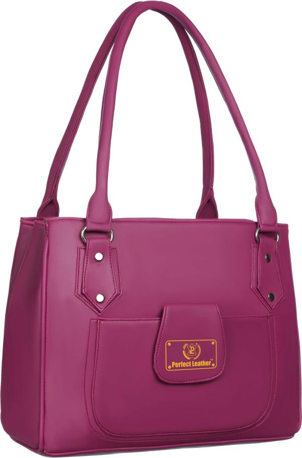 Perfect Leather Maroon Shoulder Bag For Women JioMart