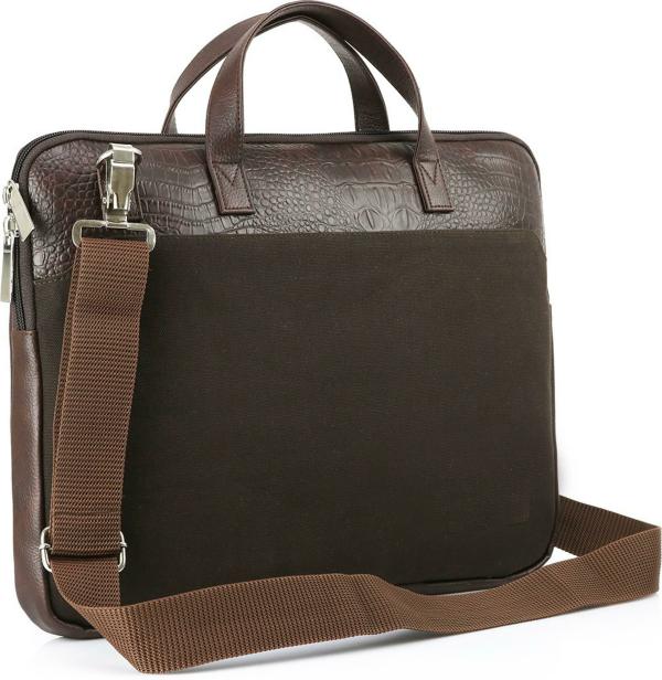 MBOSS Faux Leather 15.6 Inch Laptop Messenger Bag JioMart