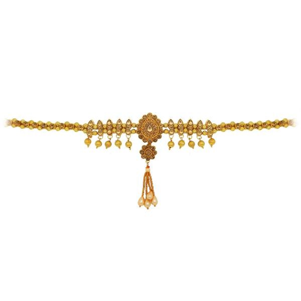 Fresh Vibes Golden Chain Traditional South Indian Kamarbandh for Saree Fancy & Stylish Ethnic