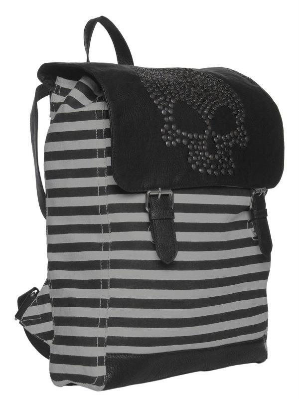 Urbanity Unisex Black, White Leather Messenger Backpack l Bags for Boys