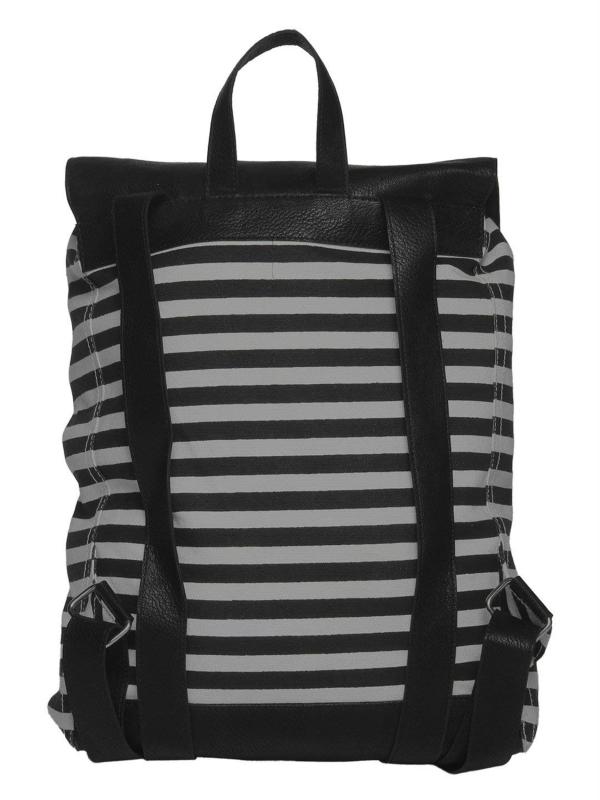 Urbanity Unisex Black, White Leather Messenger Backpack l Bags for Boys